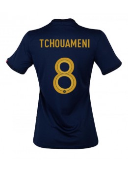 Ženski Nogometna dresi replika Francija Aurelien Tchouameni #8 Domači SP 2022 Kratek rokav